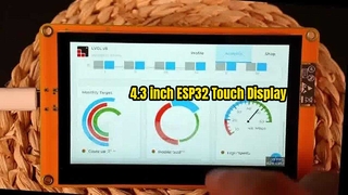 4,3 inch capacitief touchscreen 800x480 ESP32 displaymodule HMI Arduino LVGL