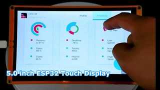 5,0 inch capacitief touchscreen 800 * 480 ESP32-display
