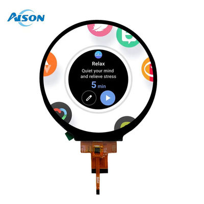 4 inch Ronde Display Module 720x720 Ronde LCD Module 300 Cd/M2 Normaal zwart