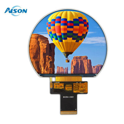 3.54 inch 800x640 Rond TFT Display SPI TFT Display 1000 Cd/M2 Met 3SPI+18Bit RGB Interface