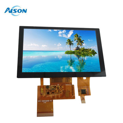 5' 800x480 TFT LCD-schermmodule 5 inch IPS LVDS TFT-scherm 500 Cd/M2