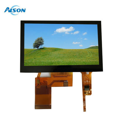 4.3 inch IPS LCD-module 480x272 capacitieve TFT touchscreen 450 Cd/M2 RGB 24 bit interface