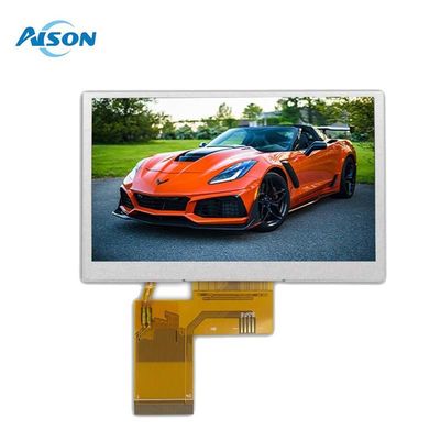 4.3 inch 800x480 IPS TFT LCD Display 450 Cd/M2 RGB-interface