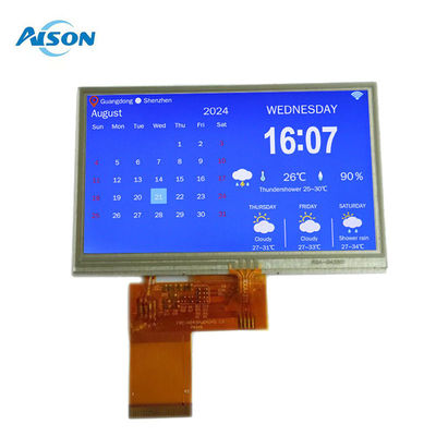 4.3 inch TFT Resistive Touch Screen 350 cd/m2 Kleur TFT Screen 480X272 Met RGB-interface