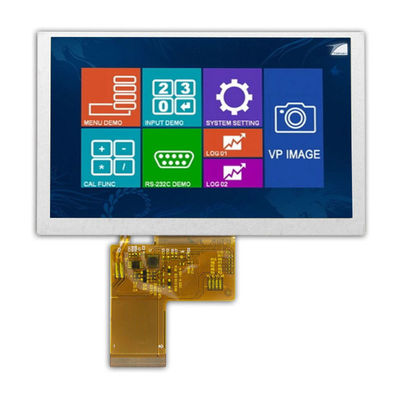 Aangepaste 5 inch TFT-scherm met hoge helderheid, TFT-schermen leesbaar in zonlicht 2500 cd/m2