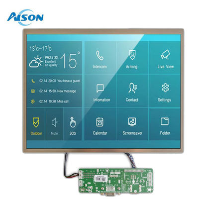 12.1 inch 1024x768 IPS Industrial TFT LCD Display 650 cd/m2 Voor industriële toepassing