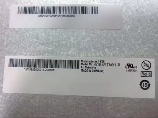 10.4 inch AUO 800X600 LVDS TFT LCD Display 400cd/m2 voor industriële