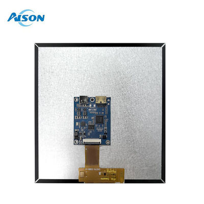 7.6 inch 800x800 Vierkant TFT LCD Display MIPI Interface met HDMI Driver Board voor Raspberry Pi 5